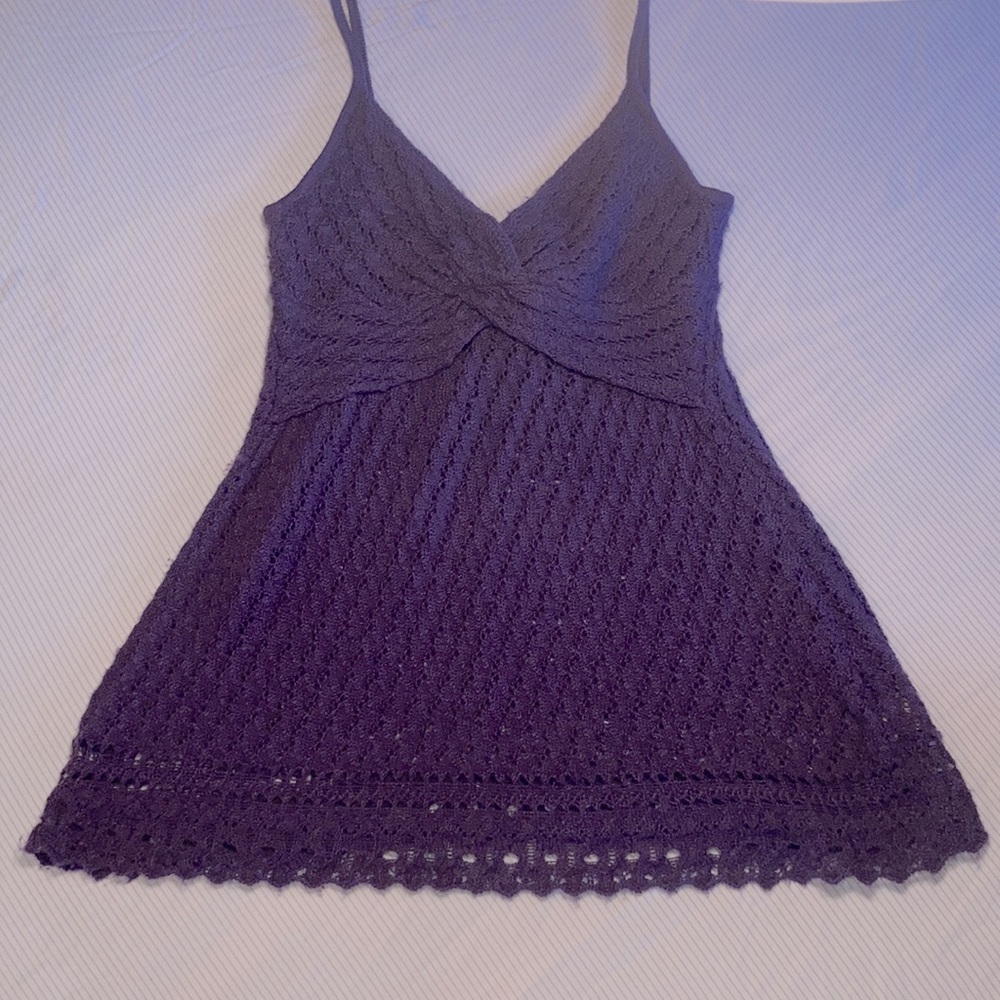 Catherine Malandrino Purple Alpaca Tank
